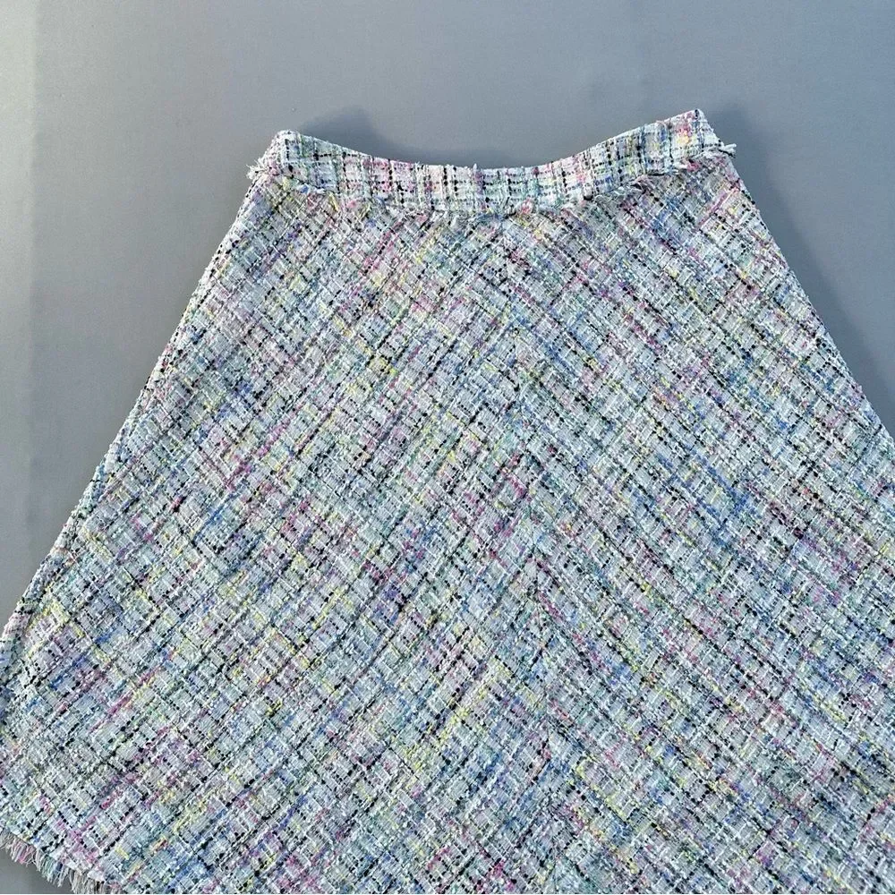 Worthington Pastel Tweed A-Line Skirt